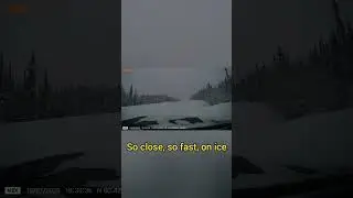 Нетерпеливый водитель грузовика совершил опасный обгон.