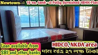 P-20, Fully -furnished 45 SQ.FT 1BHK flat is available in Newtown Action area -2 beside tank no.15. 