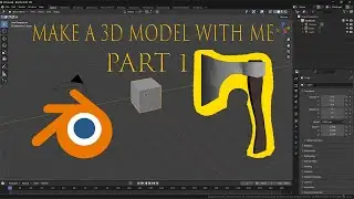 Make a 3D Model With in Blender part 1 Axe