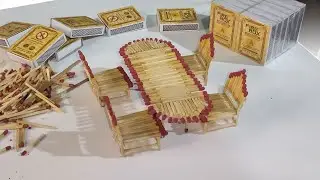 How to make dining table by useing matchstick // Match stick craft idea / Dining table made of match
