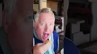 Eating Mopani worms!