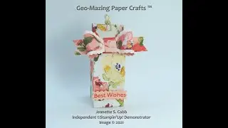 Mini Milk Carton with Scalloped Edge Bow with Double Oval Punch and Art Gallery Bundle