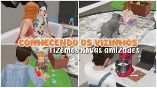 {🍰} Vlog: conhecendo os vizinhos + novas amizades! - THE SIMS FREEPLAY