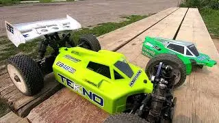 Tekno EB48 2.0 upgrades ESC+Motor, links, and hubs Plus Track practice