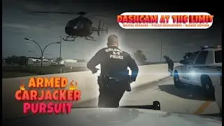 Dashcam at the Limit &ndash; High Speed Police Chase of Armed Carjacker (Real Footage)