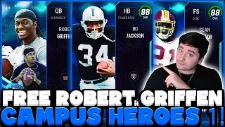 INSANE NEW BO JACKSON AND SEAN TAYLOR! FREE 87 OVR RG3! CAMPUS HEROES REVEALED! MUT 24!