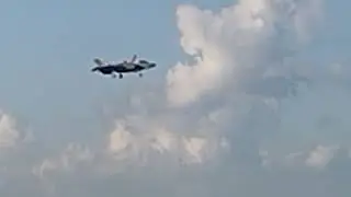 The F-35 harrier demonstration but STOL only. 