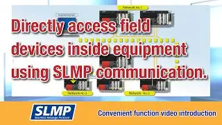 Directly access field devices inside equipment using SLMP communication.