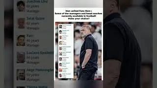 😨😤Man United Fans- PICK YOUR NEW MANAGER! 🎯 #mufc #manutd #football #shorts
