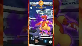 Mega Garchomp🗻 Takes on Shadow Magmar🔥 #pokemongo #pokemon #shadowraid #soloraid