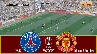PSG vs Manchester United | Europa League Epic Clash | PES 21 Simulation