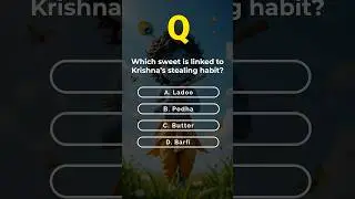 &ldquo;Krishna&rsquo;s Favorite Sweet Revealed! 🍯 Can You Guess It?&rdquo; #Krishna trivia #DevotionalQuiz