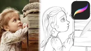Рисуем в мультяшном стиле на ipad в Procreate. Создание персонажа. Пошаговый урок рисования