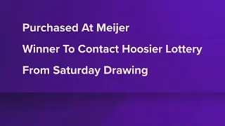 $50K Powerball ticket sold at McCordsville Meijer store
