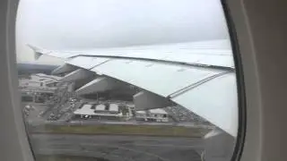 A380 Emirates takeoff from MXP to JFK