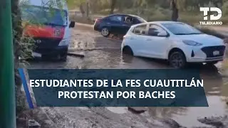 Estudiantes de FES Cuautitl&aacute;n protestan por mejores condiciones viales