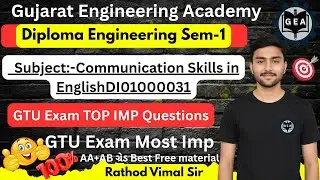 💯Communication Skills in English TOP IMP Questions🔥Tips/strategy | Diploma Sem-1📘| GTU Exam🎯 #gtuimp
