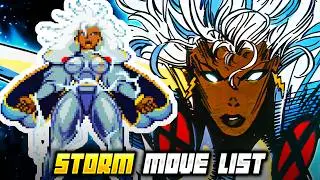 STORM MOVE LIST - X-Men: Children of the Atom (XCOTA)