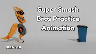 Super Smash Bros Practice Animation [Blender]