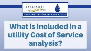 What is included in a utility Cost of Service analysis?