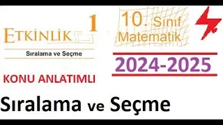 10. Sınıf MEB Kazanım Kavrama Testleri | 2024 2025 | Etkinlik 1 | Sıralama ve Seçme | Permütasyon Ko
