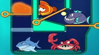 Save the Fish | Pull The Pin | Fish Rescue Game | iOS Android Gameplay Walkthrough All levels Done 