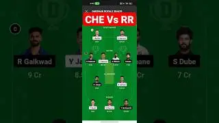 RR Vs CHE Dream11 team today match #ipl #dream11 #viral
