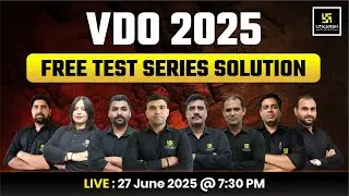 VDO 2025 | VDO (ग्राम विकास अधिकारी) Test Series Solution @UtkarshRajasthanExams