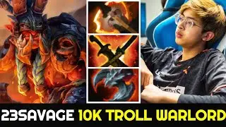 23SAVAGE 10K MMR Troll Warlord - 100% Counter Phantom Lancer with Fast Battle Fury Build 7.26 Dota2