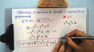 Domínio de função com mais de uma variável - exemplo 1