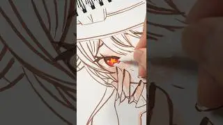 Drawing Hutao Genshin Impact #ohuhumarkers #art