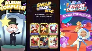 Monopoly Go | Album Completed | Sticker Treasures Full Level 1 - 20 #monopolygo .