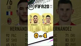 THEO HERNANDEZ VS LUCAS HERNANDEZ FIFA COMPARISON 🔥🇨🇵 #eafc24 #fifa23 #shorts