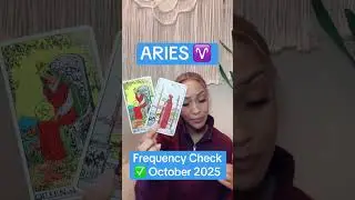 ARIES TAROT READING | Frequency Check October 2025 #tarot #tarotreading #aries