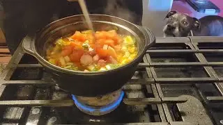 Use up all the veggies soup pt 1 