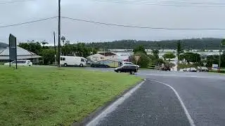 Floods. Top of Maclean town looking towards Clearence River
