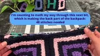UPCYCLE crochet backpack - PART 6
