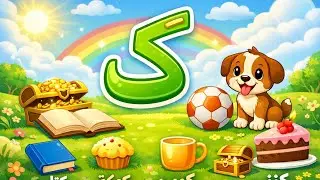 Arabic Alphabet ك (Kaaf) for Kids | Words, Sounds & Practice