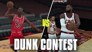 Lebron James vs Michael Jordan In A Dunk Contest! NBA 2K18 Gameplay!