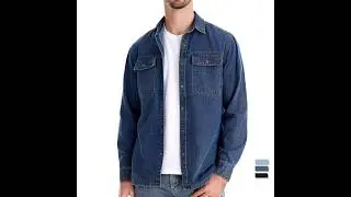 Men's Washed Denim Shirt Review | 100% Cotton Casual Button-Up UK