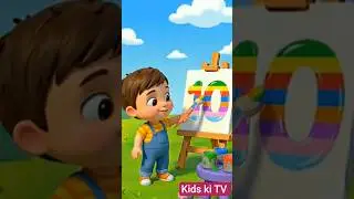 Learn Numbers 1 to 10 | Painting Song for Kids | Kids ki TV#viral #shots#nurseryrhymes