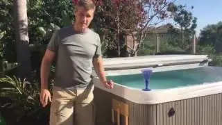 Hot tub drink shelf invention
