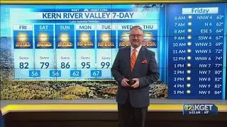 Unusual cool weather arrives in Kern's weekend forecast