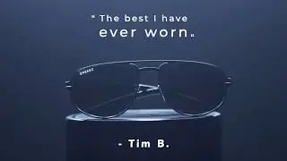 Next-generation sunglasses. Weightless & Unbreakable. Made of titanium with screwless hinges.