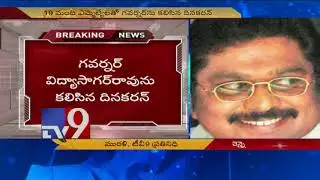 AIADMK merger : Dinakaran on revolt path,meets Governor against OPS-EPS - TV9