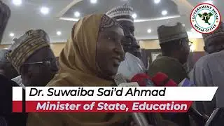 Minister of State for Education Dr. Suwaiba Sa'id Ahmad Visit to the Governor of Jigawa State.