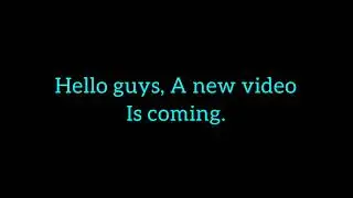A new video is coming.