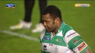 Manoa Vosawai's try rewards great Treviso attack  - Scarlets v Benetton Treviso 3rd May 2013