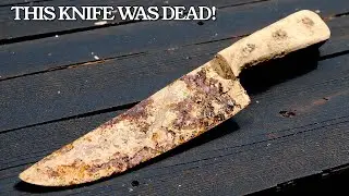 Old Rusty Knife Restoration | Turning a Scrap Knife into a Razor Sharp Like New Tool