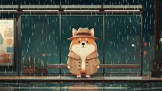 Shiba Detective’s Case 🕵️‍♂️🌧️ | Moody Noir LoFi Jazz & Heavy Rain for Mystery & Focus